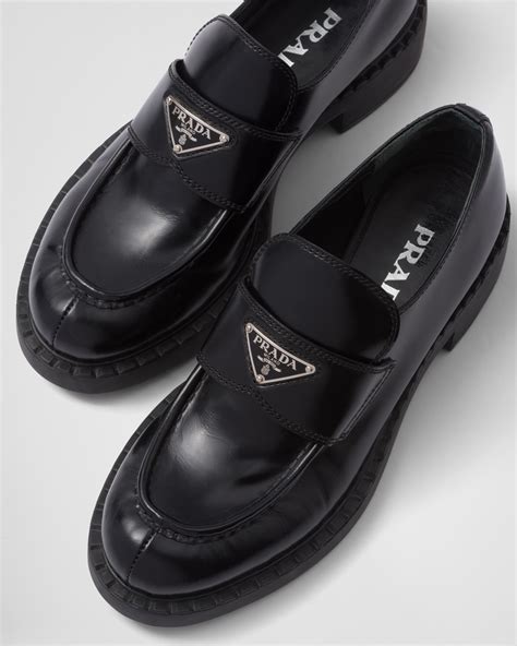 prada chocolate loafers womens|prada loafers girls.